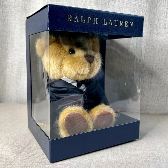 ❤️Last One!❤️ Ralph Lauren Bear Toy in Tuxedo - Picture 1 of 7